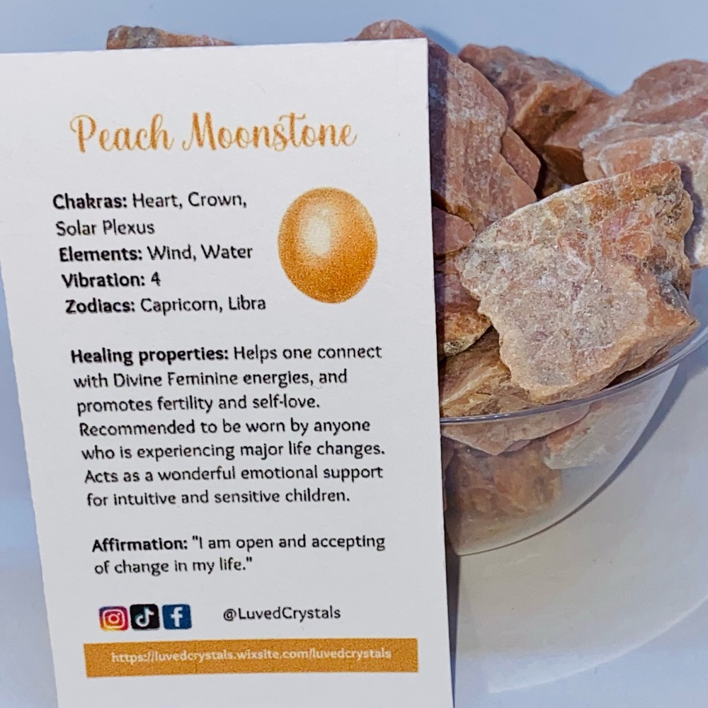Peach Moonstone Crystal